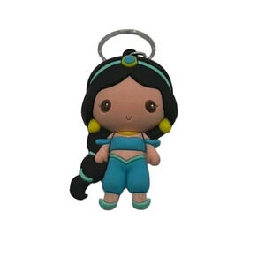 Disney Princess Jasmine Cuties Keychain Bag Charm Key fob EUC
